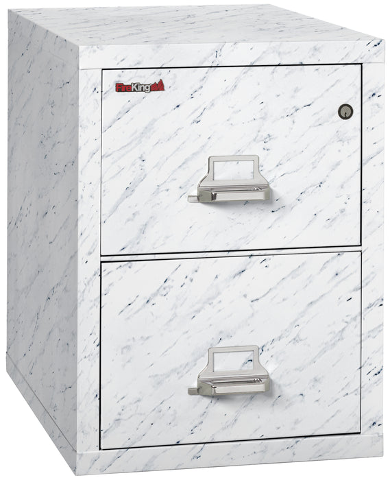 FireKing Designer Series 25" Vertical File Cabinet - 1-Hour Fire-Rated & High Security - 2 or 4 Drawers - 4 Designer Colors