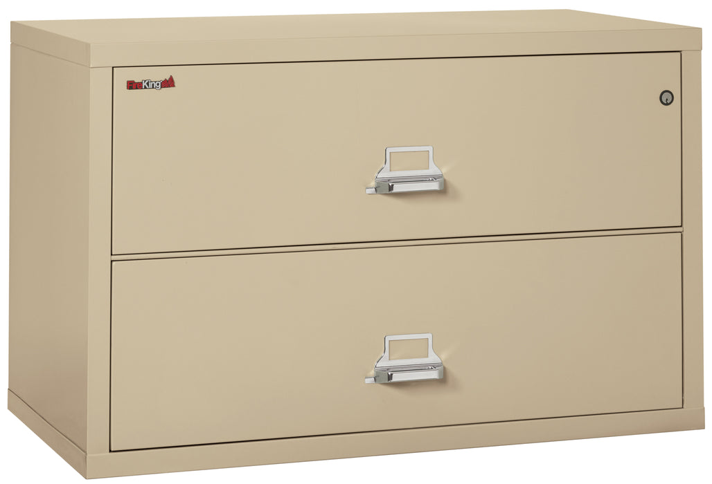 FireKing Classic Lateral File Cabinet - 1-Hour Fire-Rated & High Security - 2, 3, or 4 Drawers - 11 Colors