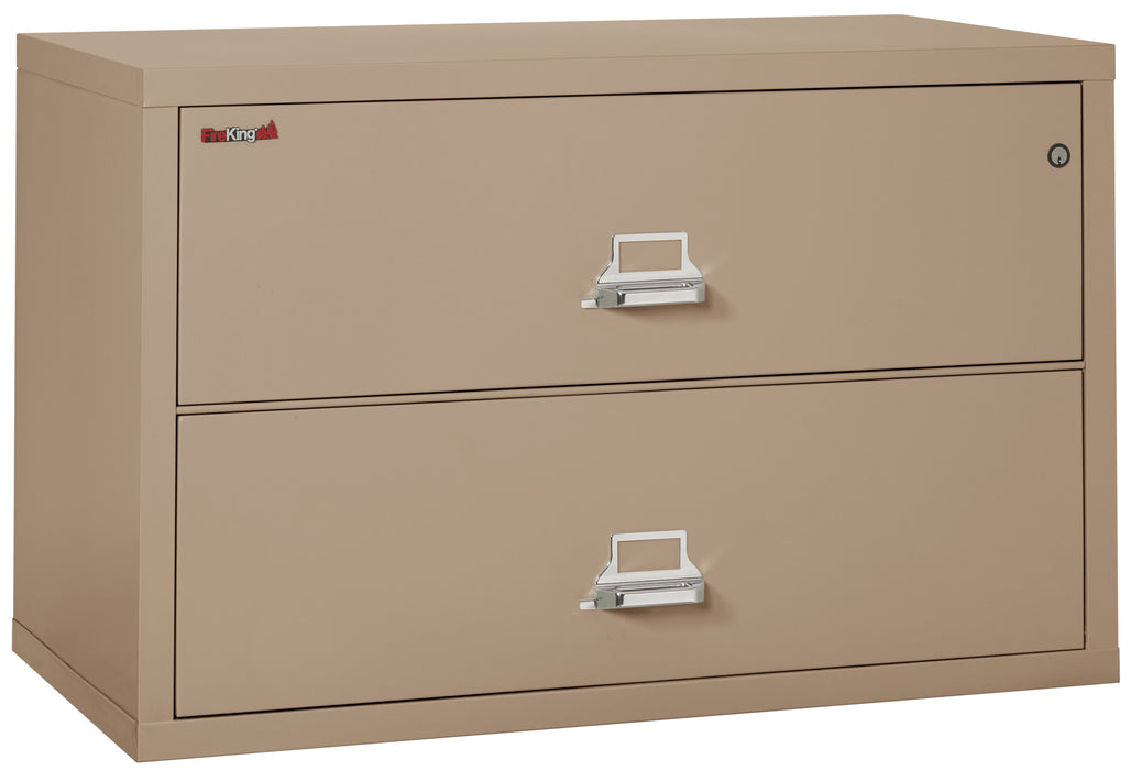 FireKing Classic Lateral File Cabinet - 1-Hour Fire-Rated & High Security - 2, 3, or 4 Drawers - 11 Colors