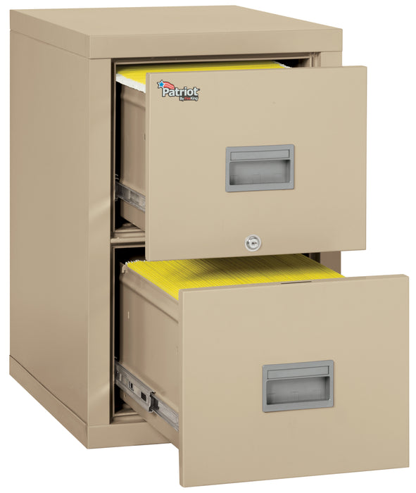 FireKing Patriot Series - 1-Hour Fire Rated Vertical File Cabinet - 2 or 4 Drawers - 2 Colors