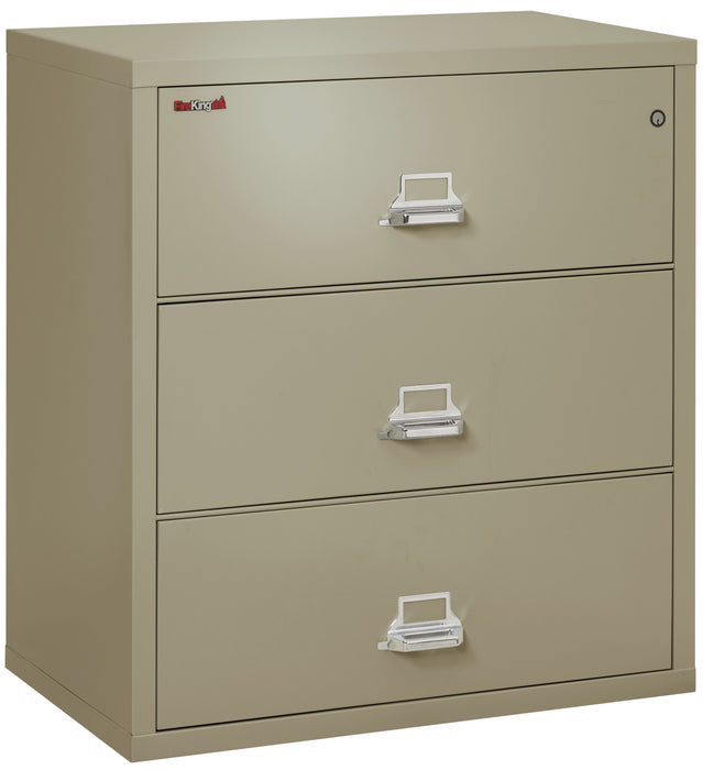 FireKing Classic Lateral File Cabinet - 1-Hour Fire-Rated & High Security - 2, 3, or 4 Drawers - 11 Colors