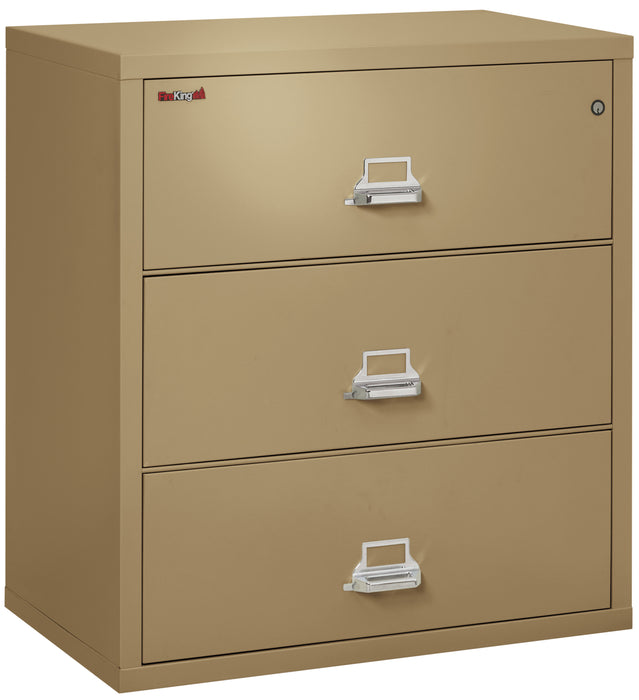 FireKing Classic Lateral File Cabinet - 1-Hour Fire-Rated & High Security - 2, 3, or 4 Drawers - 11 Colors