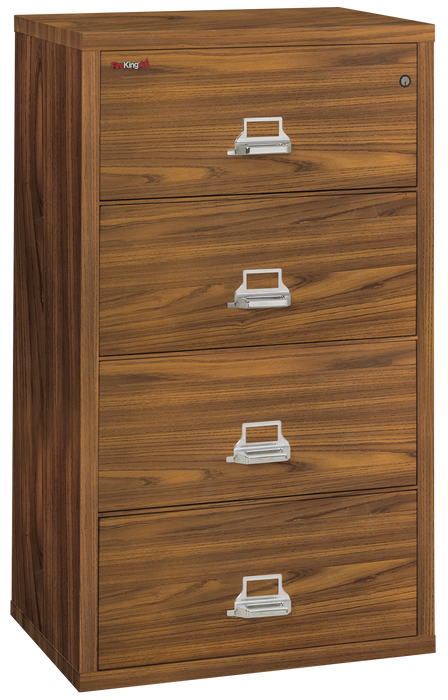 FireKing Designer Series Lateral File Cabinet - 1-Hour Fire-Rated & High Security - 2, 3, or 4 Drawers - 4 Colors